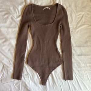 NWOT Abercrombie & Fitch Squareneck Sweater Bodysuit